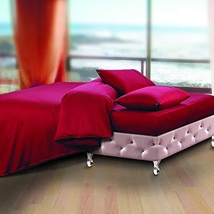 spread spain cotton oxford 400 thread count geometric pattern king size double bed zipper duvetquilt cover soft and comfy duvet cover burgundy 9034 x 10834 inch