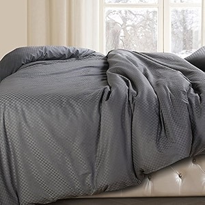 spread spain cotton oxford 400 thread count geometric pattern king size double bed zipper duvetquilt cover soft and comfy duvet cover grey 9034 x 10834 inch