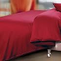 Spread Spain Cotton Oxford 400 Thread Count Geometric Pattern Single Bed Size Zipper Duvet/Quilt Cover Soft and Comfy Duvet Cover (60" x 90" inch Burgundy)