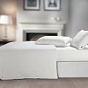 Spread Spain Cotton Oxford 400 Thread Count Geometric Pattern King Size Double Bed Zipper Duvet/Quilt Cover Soft and Comfy Duvet Cover White (90" x 108" inch)