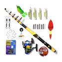 SPRED Complete fishing rod and reel set combo blobber Yellow Fishing Rod (210 cm, 0.12 kg, Yellow)