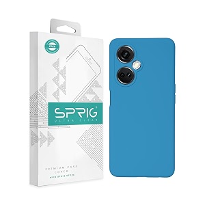 sprig compatible with oneplus nord ce 3 premium silktone back cover drop tested shock proof mobile case for men women boys and girls with camera protection navy blue