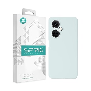 sprig compatible with oneplus nord ce 3 liquid silicone premium back cover drop tested shock proof case for boys and girls with camera protection for 1 blue grey