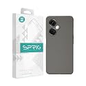 SPRIG Compatible with Oneplus Nord CE 3 Premium SilkTone Back Cover Drop Tested Shock Proof Mobile Case for Men, Women, Boys and Girls with Camera Protection (Dark Grey)