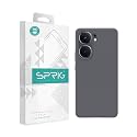SPRIG Compatible with iQOO Neo 9 Pro Premium SilkTone (Liquid Silicone) Back Cover Drop Tested Shock Proof Mobile Case for Men, Women, Boys and Girls with Camera Protection (Dark Grey)