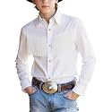 Spring&amp;Gege Western Boys' Button-Down Shirts Long Sleeve, Pearl Snap Shirt with Fringe (5-14 Years)