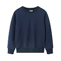 Spring&amp;Gege Youth Basic Sport Crewneck Pullover Sweatshirts for Children（3-14 Years）