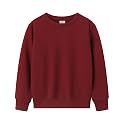 Spring&amp;Gege Youth Basic Sport Crewneck Pullover Sweatshirts for Children（3-14 Years）