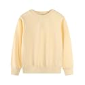 Spring&amp;Gege Youth Basic Sport Crewneck Pullover Sweatshirts for Children（3-14 Years）