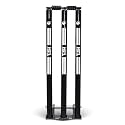 Spring Back Wooden Stumps with Heavy Duty Base, with Heavy Duty Spring Stand Base Color Black Pack of 1PC