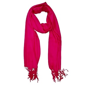 spring board fluffy long lasting viscose ethnic stole scarf for women and girls pink pack of 1