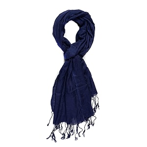 spring board fluffy long lasting viscose ethnic stole scarf for women and girls blue pack of 1