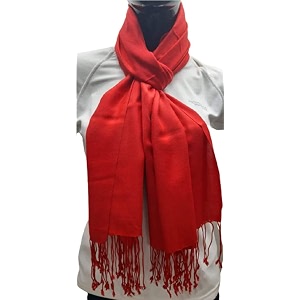 spring board fluffy long lasting viscose ethnic stole scarf for women and girls red pack of 1