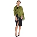 Spring Board Fluffy Long Lasting Viscose Ethnic Stole, Scarf For Women and Girls Pack Of 1 (Mehndi)