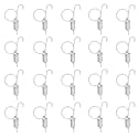 Spring Cage Door Hook, 20PCS Cage Door Spring Hook Metal Finger Spring Latch Hook for Fixing Rabbit Pet Cage Door Farming Equipment(S)