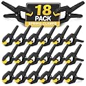 Spring Clamp, 18 Pack Plastic Balloon Clips, Heavy Duty Clamps for Backdrop
