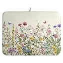 Spring Dish Drying Mat Summer Floral Flowers Kitchen Dish Drying Pad Absorbent Dish Dryer Mat for Kitchen Countertops Microfiber Dishes Drainer Pad Dish Drying Rack Mat (18x24 in)