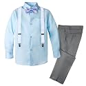 Spring Notion Boys' 4-Piece Patterned Dress up Pants Set