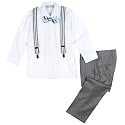 Spring Notion Boys' 4-Piece Patterned Dress up Pants Set