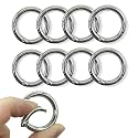 Spring O Rings Keyring Buckle 8PCS Round