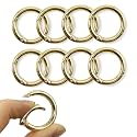 Spring O Rings Keyring Buckle 8PCS Round