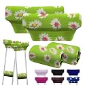 SPRING SEAON Soft Underarm Crutch Padding and Hand Grip Covers,6-Piece Set
