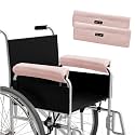 SPRING SEAON Wheelchair Armrest Covers, Soft Suede Memory Foam Pads, 1 Pair