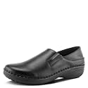 Spring Step Manila Slip-On Professional Nursing Shoes for Women - Women's Uniform Shoes with Round Toe, Closed Back, and Printed Leather - Nursing Clogs for Women