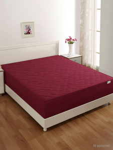 springtek queen size fitted terry cotton breathable stretchable waterproof mattress cover