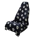 Sprints Athletic Running Towel, Full-Sized, Car Seat Cover - Performance Microfiber (Paw Prints &amp; PR's w/Snaps)