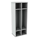 Sprogs Serene Series Two-Section Coat Locker and Cubby Storage for Daycare, Preschool, Kindergarten, Home