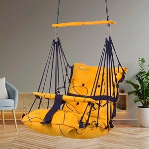 sprointal swing for kids baby swing chair cotton children folding and washable 1-5 years swing with safety belthome and garden jhula for babies swing for kidshanging cradle blue line