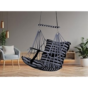 sprointal swing for kids baby swing chair cotton children folding and washable 1-5 years swing with safety belthome and garden jhula for babies swing for kidshanging cradle grey