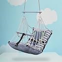Sprointal® Swing for Kids Cotton Baby Children Folding And Washable 1 to 5 Years New Born Baby Gift Soft Jhula With Safety Belt Easy To Carry Safety Lock Cradle Chair | Home Garden Hall (Grey Eliphant)