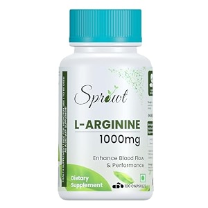 sprowt l-arginine 1000mg supplement  boost nitric oxide levels  pre workout supplements for men amp women  improves energy muscle pump muscle growth stamina amp recovery