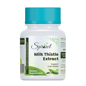 sprowt milk thistle extract 800mg  silybum marianum detox supplement for liver health amp metabolism support  30 vegetarian capsules