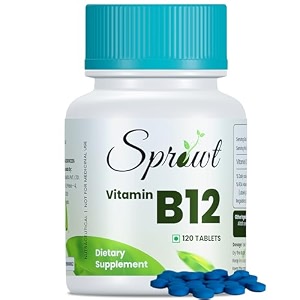 sprowt plant based vitamin b12 tablets  active form of methylcobalamin vitamin b12 supplements for men amp women  improves digestion and nerve health  30 tablets  pack of 1