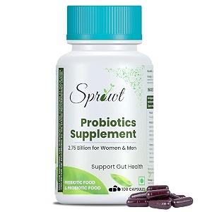 sprowt probiotics supplement 275 billion for women amp men - 100 veg capsules