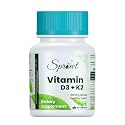 Sprowt Vitamin D3 600 IU + K2 as MK7 Supplement | Supports Stronger Immunity & Bone & Heart Health | Healthy Heart For Men And Women