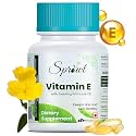 Sprowt Vitamin E Capsules for Face and Hair, with Evening Primrose, Antioxidant Support and Immunity Enhancer, Controls Wrinkling, Skin Roughness (Pack of 1)