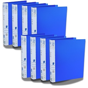 sps a4 size 2d ring binder file office file for certificates and documents  for office and school documentation blue - pack of 8