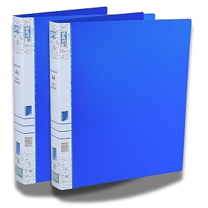 sps a4 size 2d ring binder file office file for certificates and documents  for office and school documentation blue - pack of 2