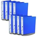 SPS A4 Size 2D Ring Binder File, Office File for Certificates and Documents | for Office and School Documentation, Blue - Pack of 8