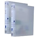 SPS A4 Size 2D Ring Binder File, Office File for Certificates and Documents, Matte - Pack of 2