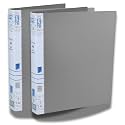 SPS A4 Size 2D Ring Binder File, Office File for Certificates and Documents | for Office and School Documentation, Grey - Pack of 2