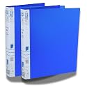 SPS A4 Size 2D Ring Binder File, Office File for Certificates and Documents | for Office and School Documentation, Blue - Pack of 2