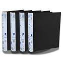SPS A4 Size 2D Ring Binder File, Office File for Certificates and Documents | for Office and School Documentation, Black - Pack of 4