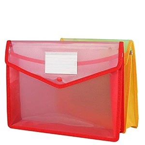 sps file folder transparent poly-plastic a4foolscap documents file storage bag with snap button set of 2