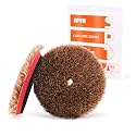 SPTA 2Pcs 5 inch 125mm Wool Polishing Pad,T140 Purple Heavy Cut to Remove 1200#/1500# Sanding Disc Marks, Deep Scratches, Orange Peel and Heavy Oxidation for Automotive,Car,RV,Motorbike &amp; Boat-WPCMHS5