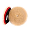 SPTA Wool Polishing Pads, 2Pcs 5 Inch (125mm) Wool Cutting Pad, Yellow Wool Buffing and Polishing Pad Set, Wool Buffing Wheel for Medium Cut for 5Inch Car Polisher Polishing, Buffing and Cutting
